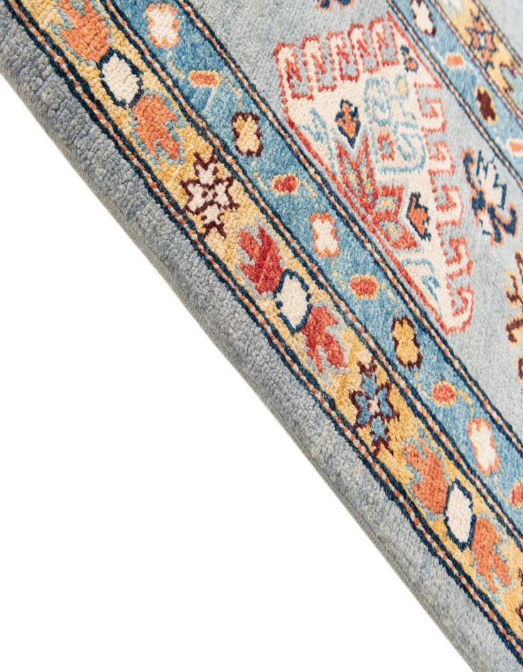 Detail image of 8' 1 x 9' 9 Hand Knotted Kazak Rug