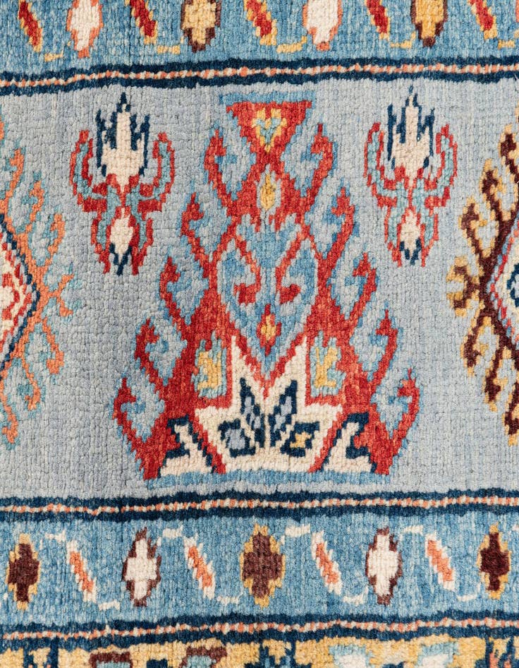 Detail image of 8' 1 x 9' 9 Hand Knotted Kazak Rug
