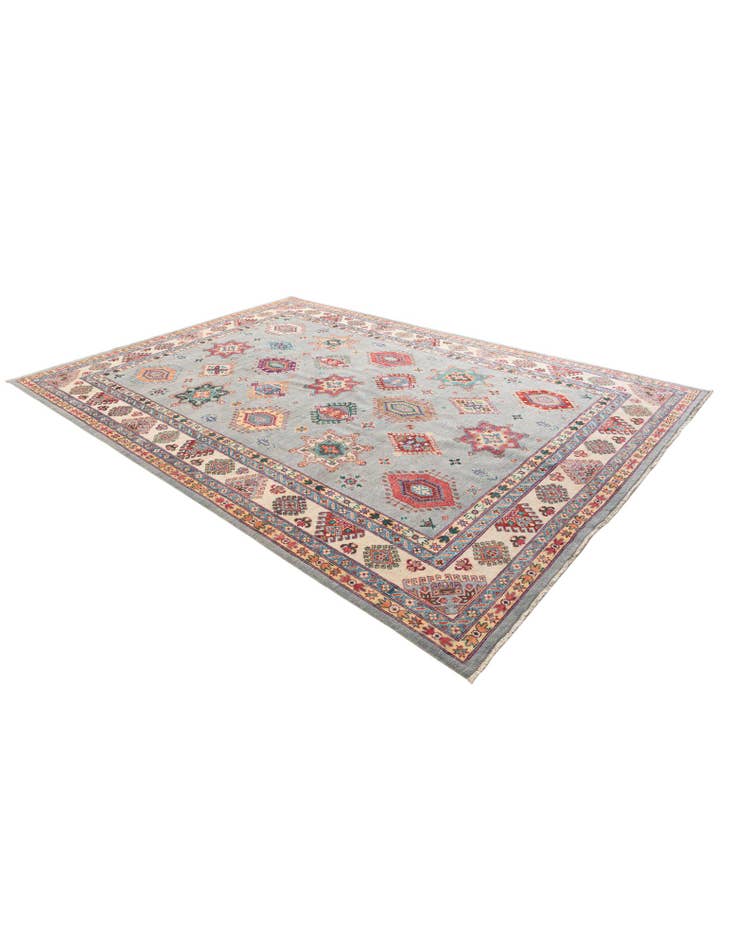 Detail image of 8' 1 x 11' 7 Hand Knotted Kazak Rug