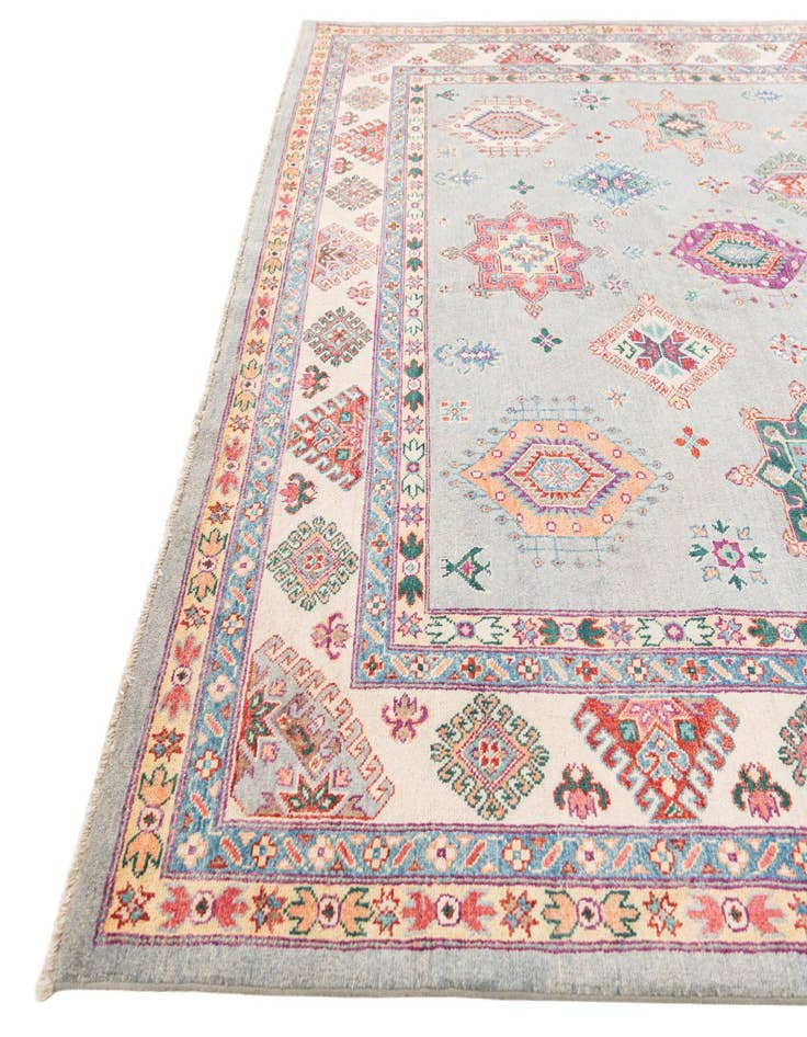 Detail image of 8' 1 x 11' 7  Hand Knotted Kazak Rug