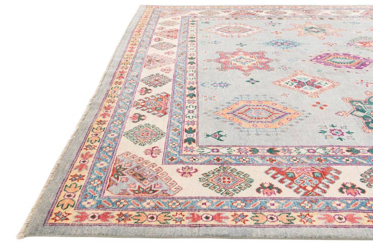 Detail image of 8' 1 x 11' 7 Hand Knotted Kazak Rug