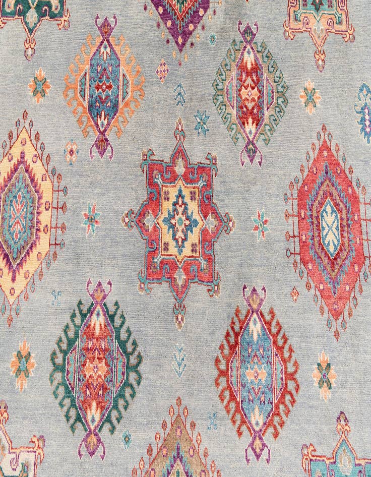 Detail image of 8' 1 x 11' 7  Hand Knotted Kazak Rug