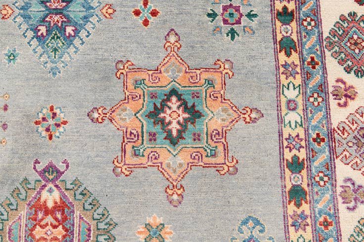 Detail image of 8' 1 x 11' 7 Hand Knotted Kazak Rug