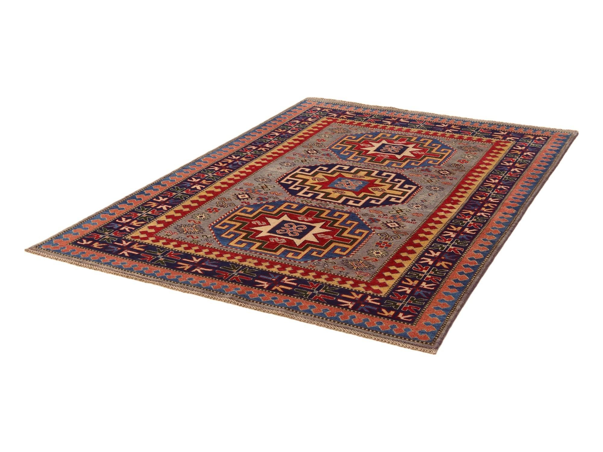 5' 5 x 8' Hand Knotted Kazak Rug