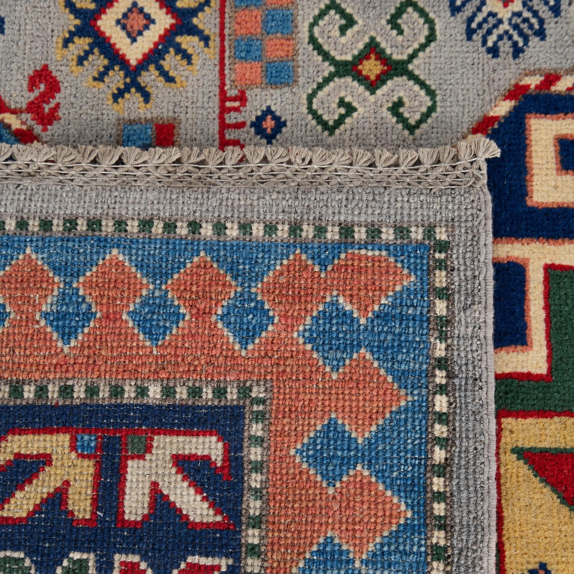 165cm x 245cm anudado a mano Kazak Alfombra