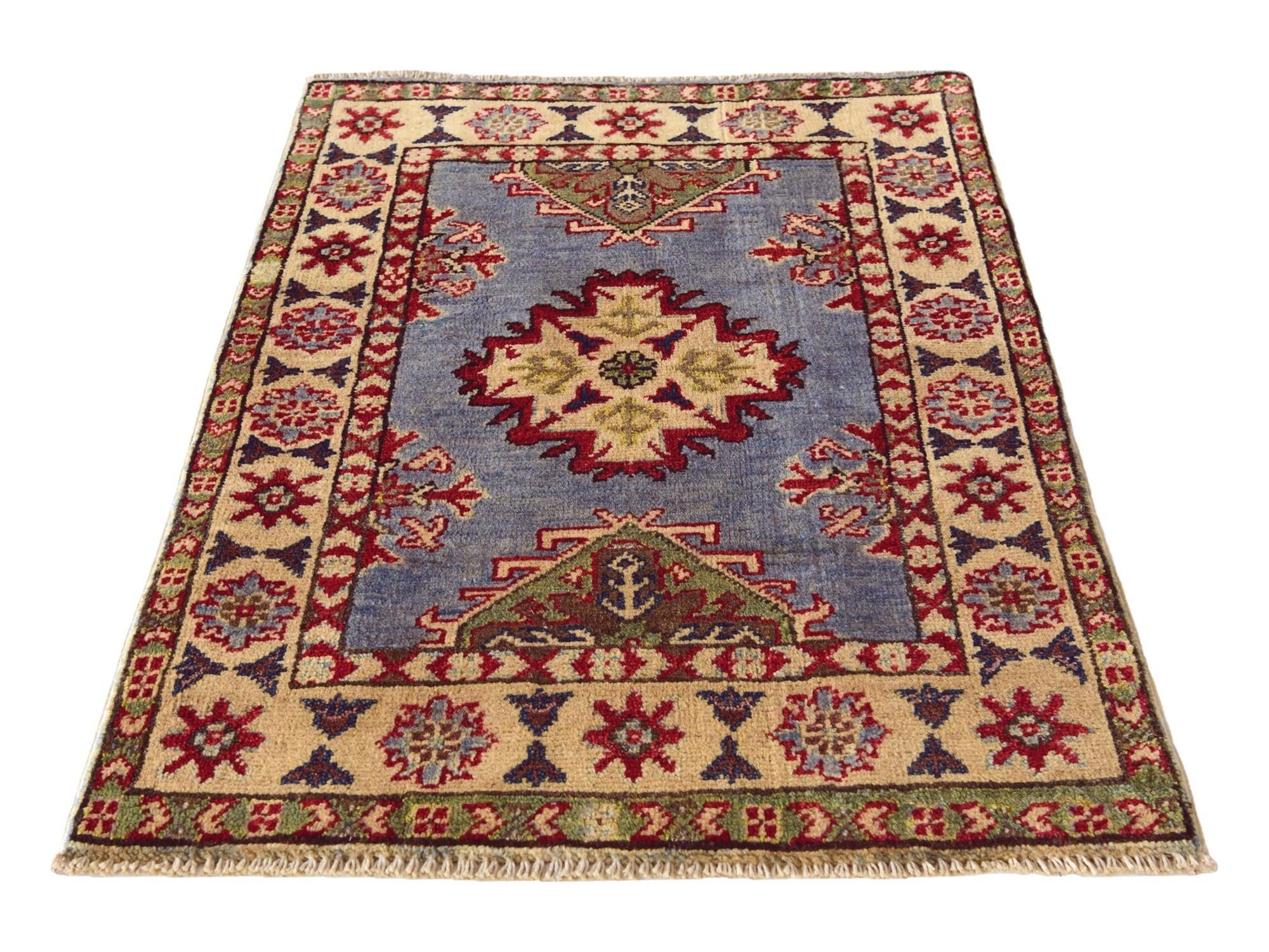 2' x 2' 11 Hand Knotted Kazak Rug