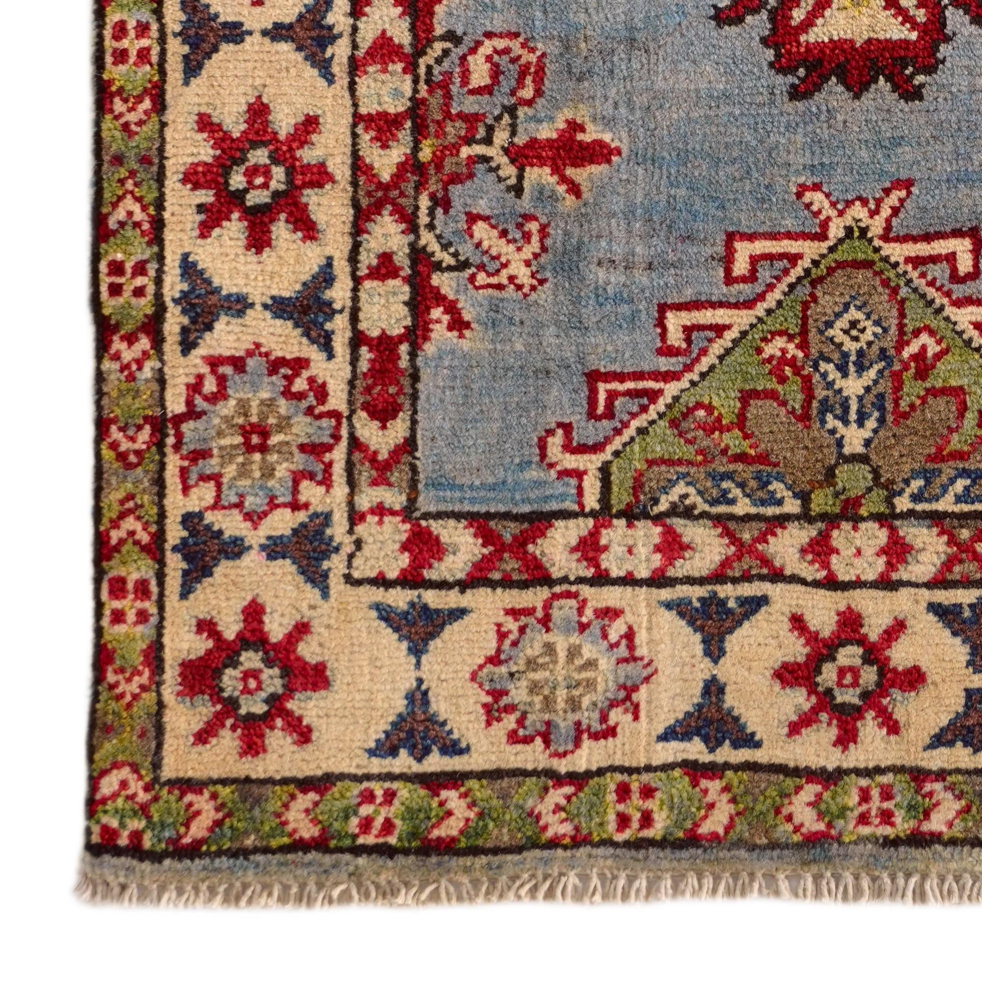 2' x 2' 11 Hand Knotted Kazak Rug