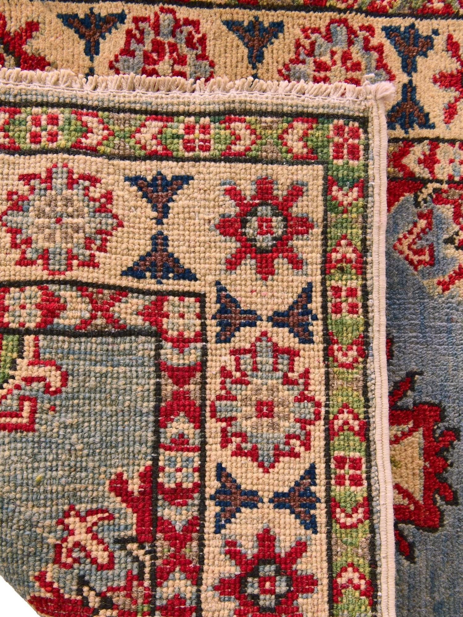 2' x 2' 11 Hand Knotted Kazak Rug