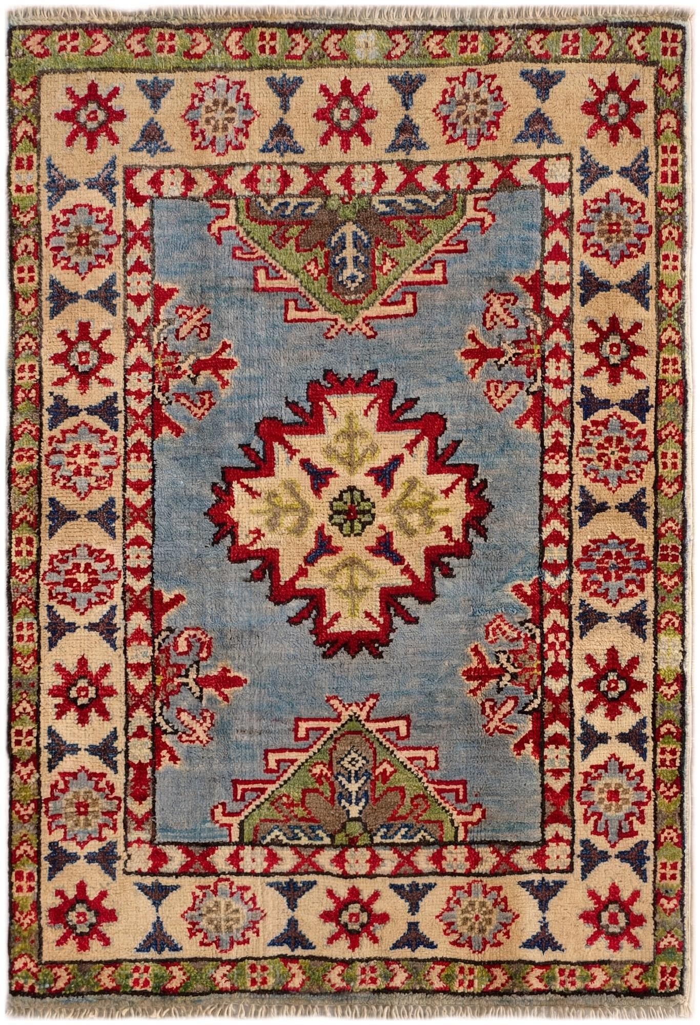 2' x 2' 11 Hand Knotted Kazak Rug