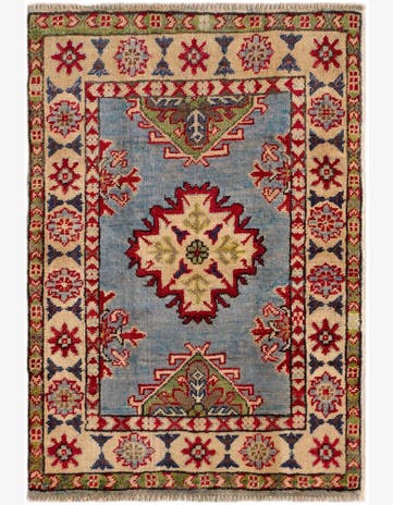 2' x 2' 11 Hand Knotted Kazak Rug