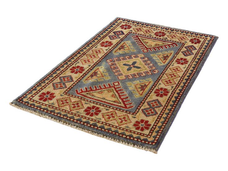 Detail image of 2' 1 x 3' Hand Knotted Kazak Rug
