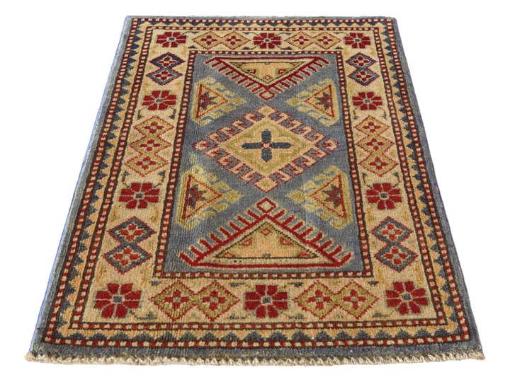 2' 1 x 3' Hand Knotted Kazak Rug