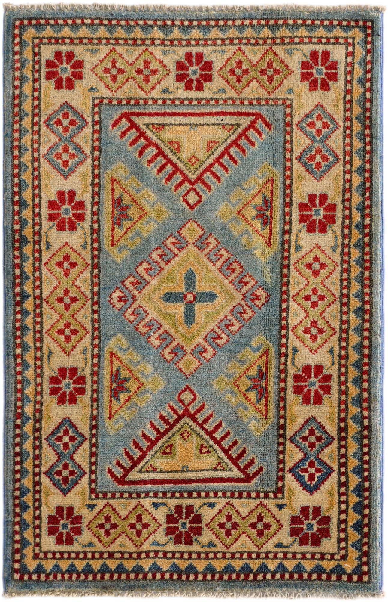 2' 1 x 3' Hand Knotted Kazak Rug