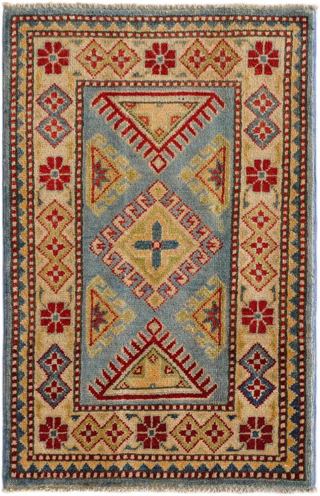 2' 1 x 3' Hand Knotted Kazak Rug