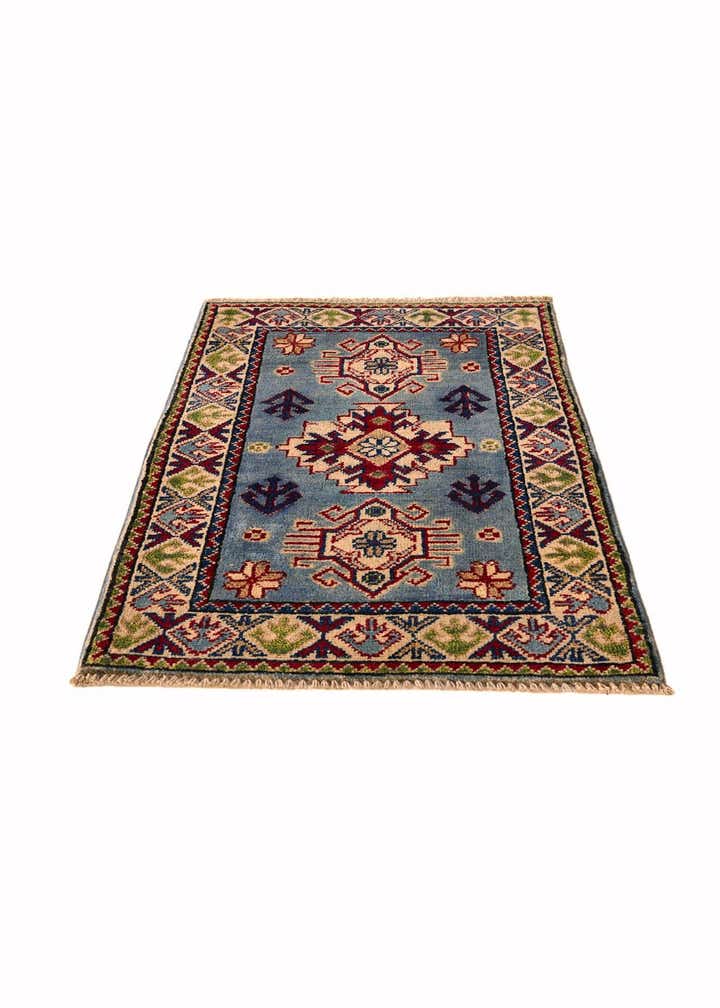 2' x 3' 1 Hand Knotted Kazak Rug