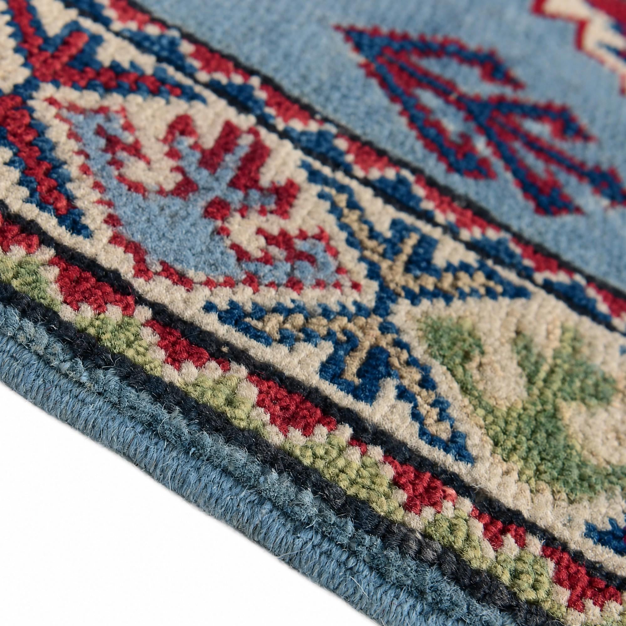 60cm x 95cm Hand Knotted Kazak Rug