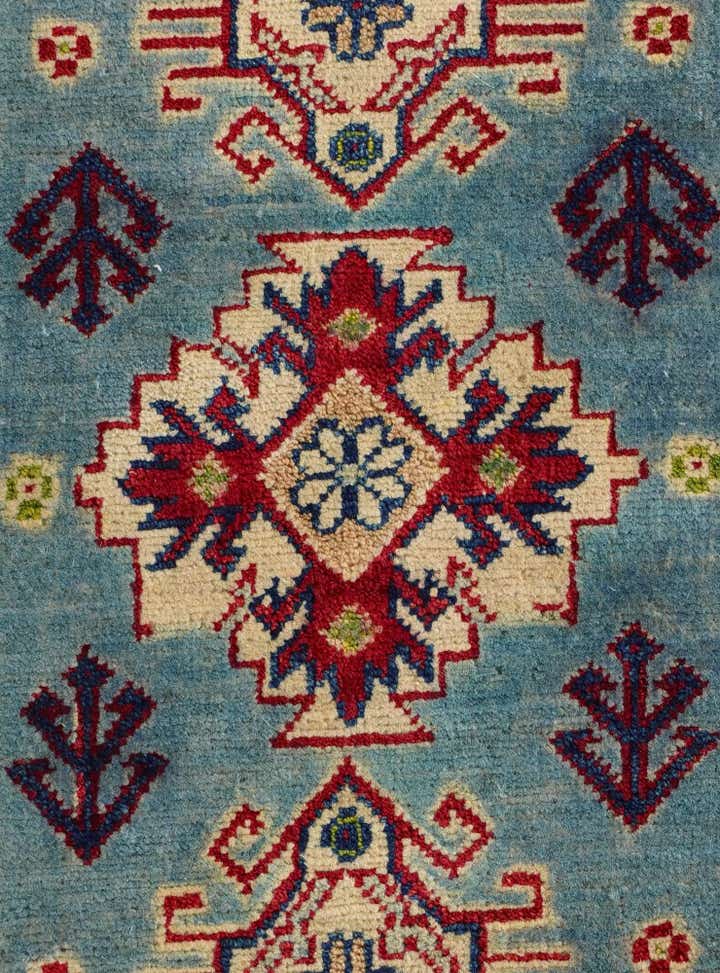 2' x 3' 1 Hand Knotted Kazak Rug