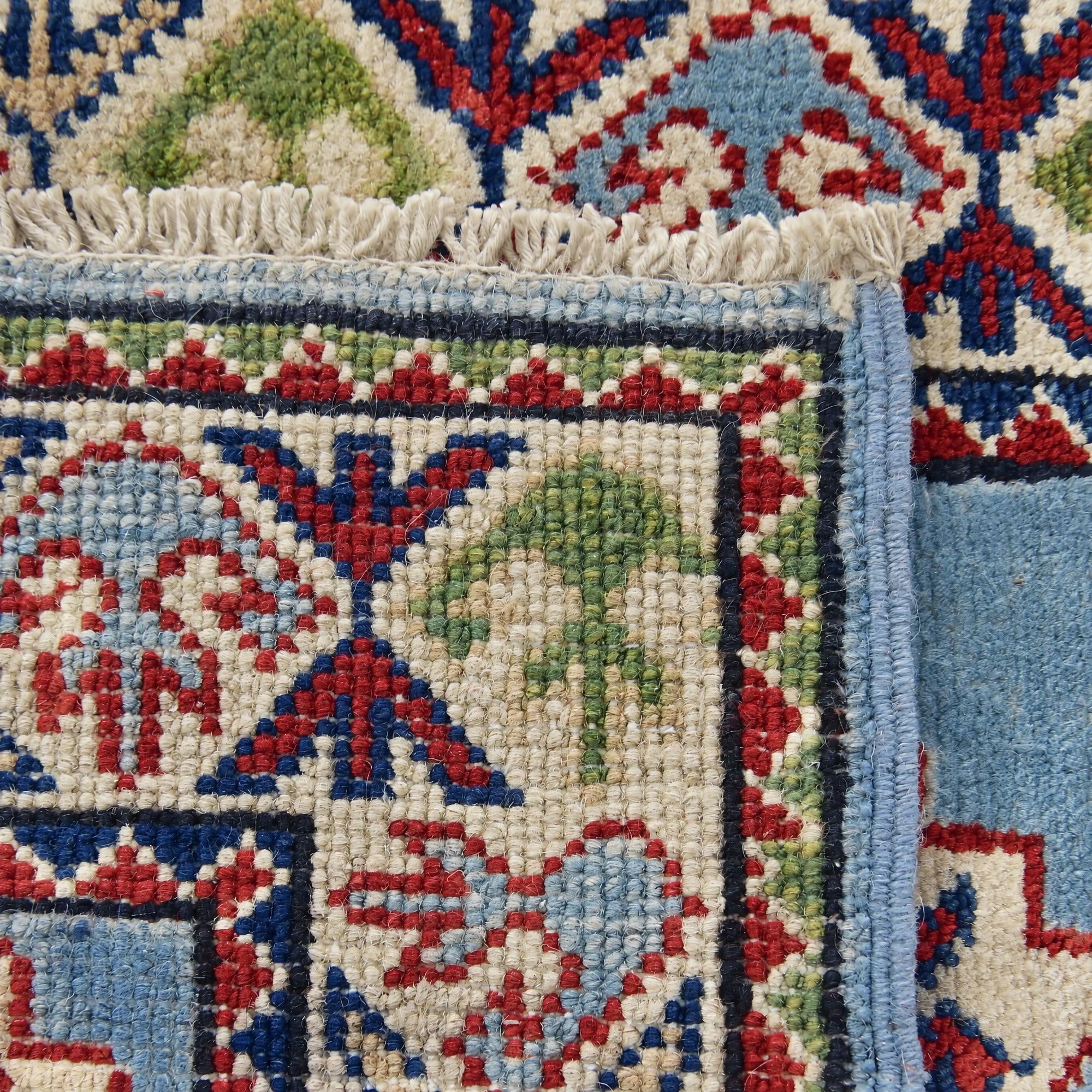 60cm x 95cm Hand Knotted Kazak Rug