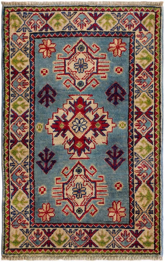 2' x 3' 1 Hand Knotted Kazak Rug