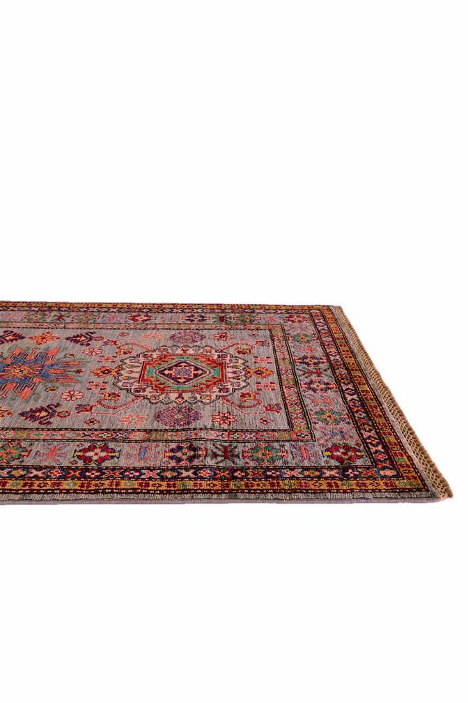 3' 2 x 5' 3 Hand Knotted Kazak Rug