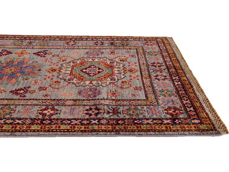 Detail image of 3' 2 x 5' 3 Hand Knotted Kazak Rug