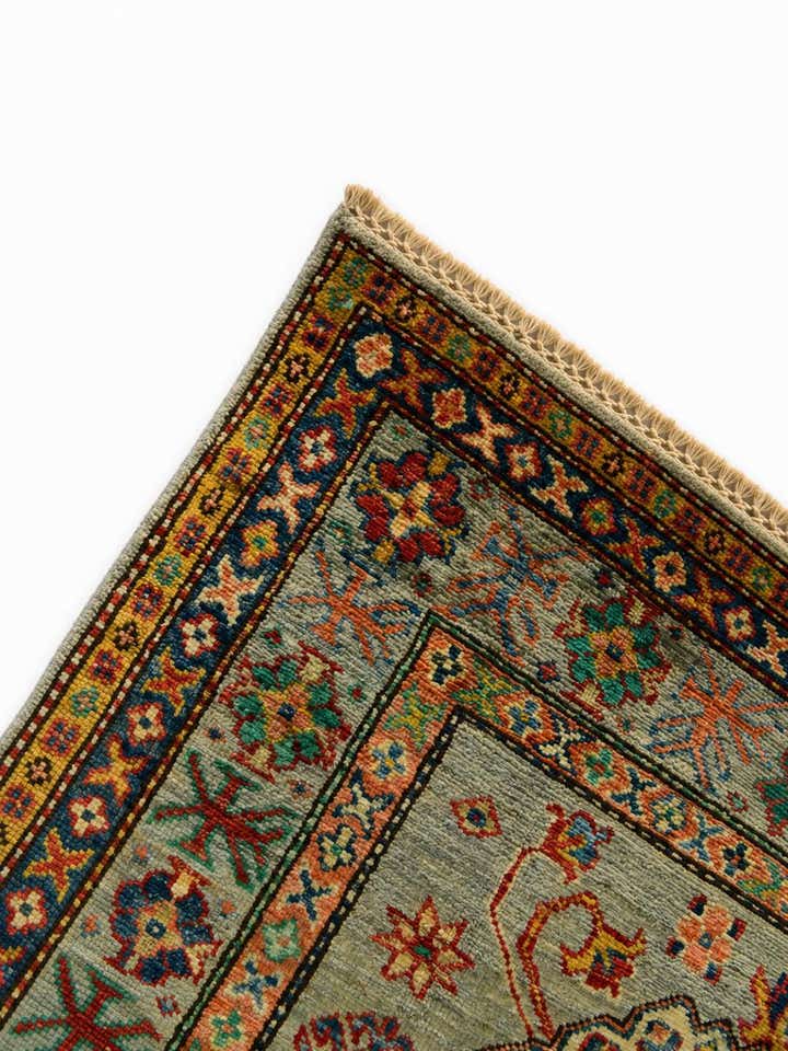 3' 2 x 5' 3 Hand Knotted Kazak Rug