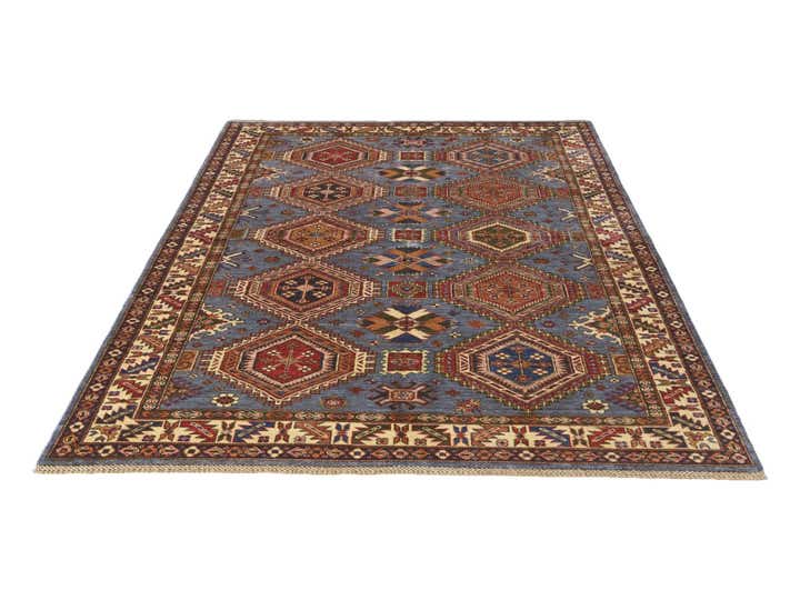 5' 10 x 7' 9 Hand Knotted Kazak Rug