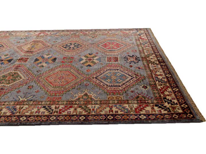 5' 10 x 7' 9 Hand Knotted Kazak Rug
