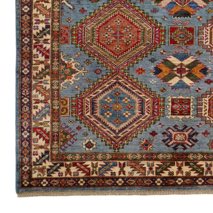 Detail image of 5' 10 x 7' 9 Hand Knotted Kazak Rug
