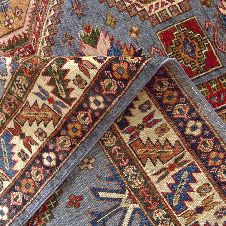 Detail image of 5' 10 x 7' 9 Hand Knotted Kazak Rug
