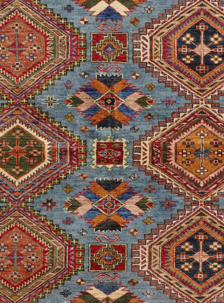 5' 10 x 7' 9 Hand Knotted Kazak Rug