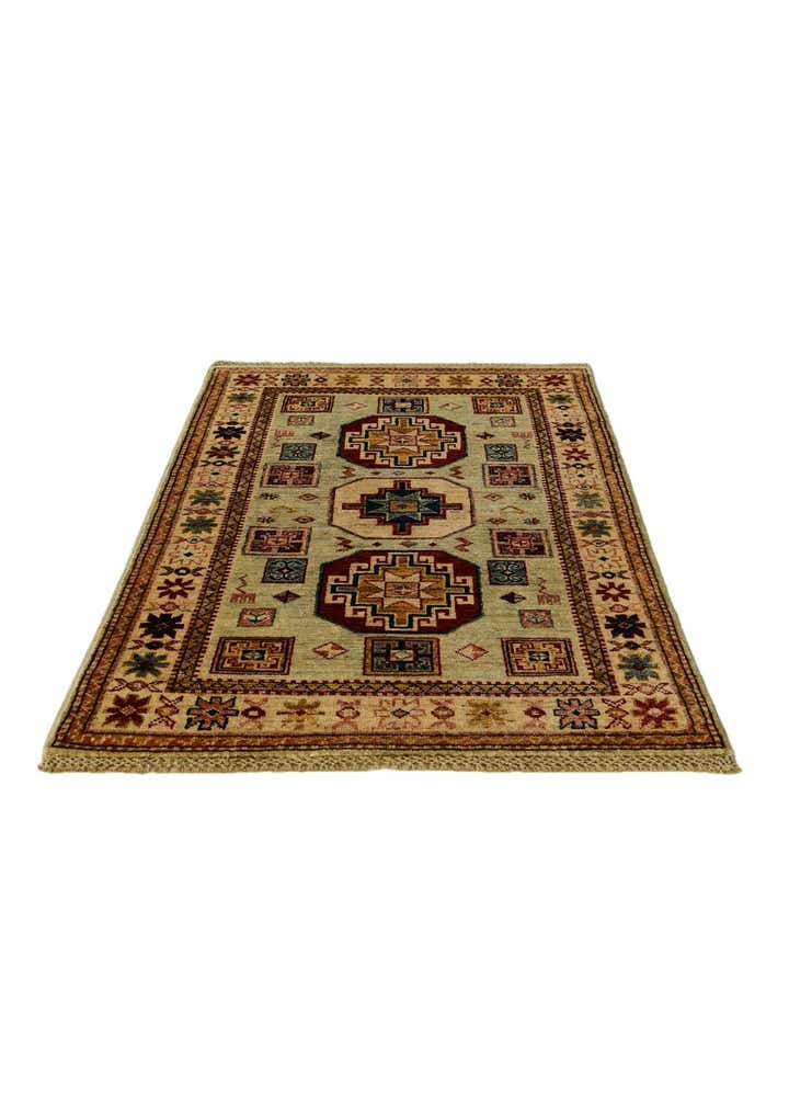 2' 7 x 4' 2 Hand Knotted Kazak Rug