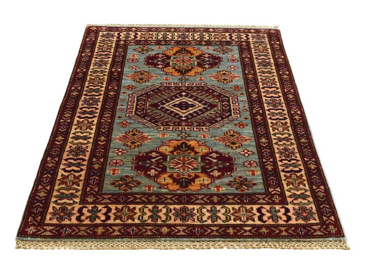 Detail image of 2' 9 x 4' 1 Hand Knotted Kazak Rug