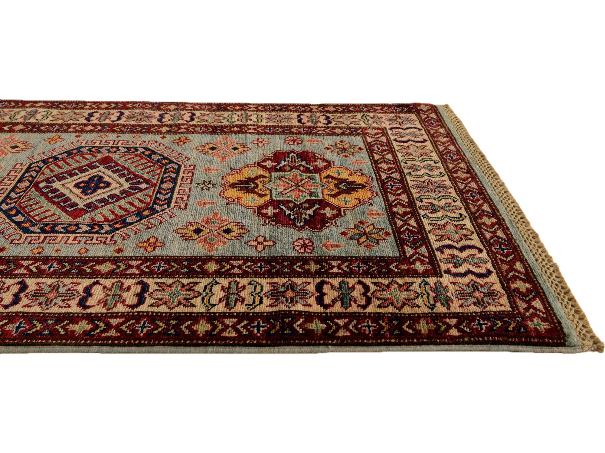 2' 9 x 4' 1 Hand Knotted Kazak Rug
