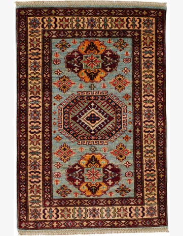 2' 9 x 4' 1 Hand Knotted Kazak Rug