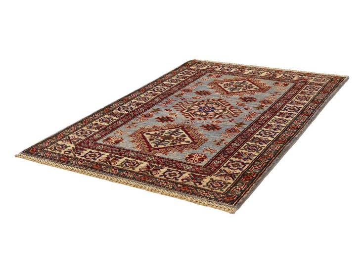 Detail image of 2' 11 x 4' 3 Hand Knotted Kazak Rug