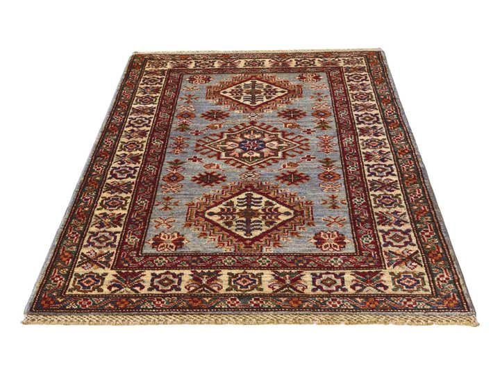 2' 11 x 4' 3 Hand Knotted Kazak Rug