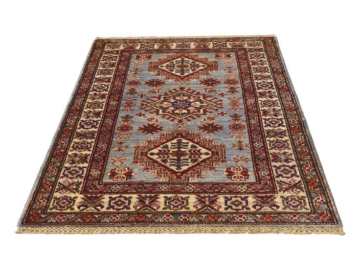 Detail image of 2' 11 x 4' 3 Hand Knotted Kazak Rug