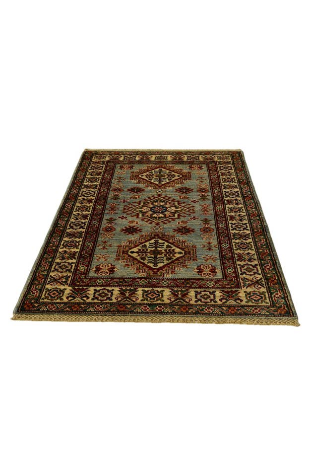 Detail image of 2' 11 x 4' 3 Hand Knotted Kazak Rug
