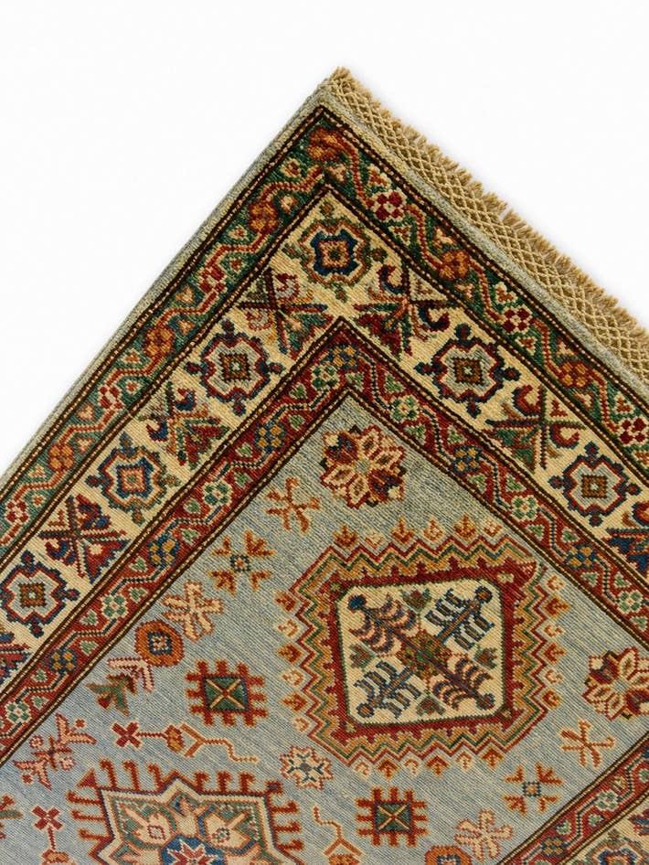 Detail image of 2' 11 x 4' 3 Hand Knotted Kazak Rug