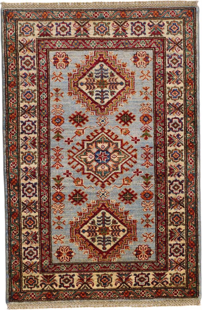2' 11 x 4' 3 Hand Knotted Kazak Rug
