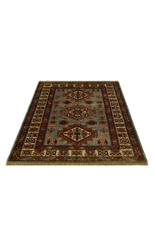 Detail image of 2' 10 x 4' 3 Hand Knotted Kazak Rug