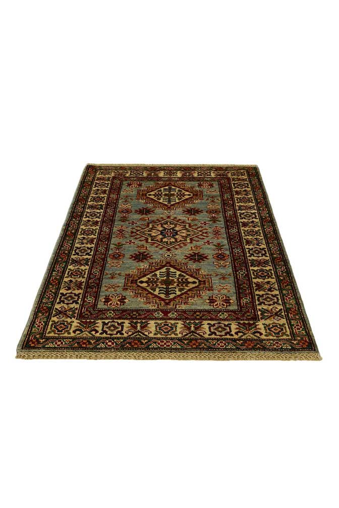 2' 11 x 4' 4 Hand Knotted Kazak Rug