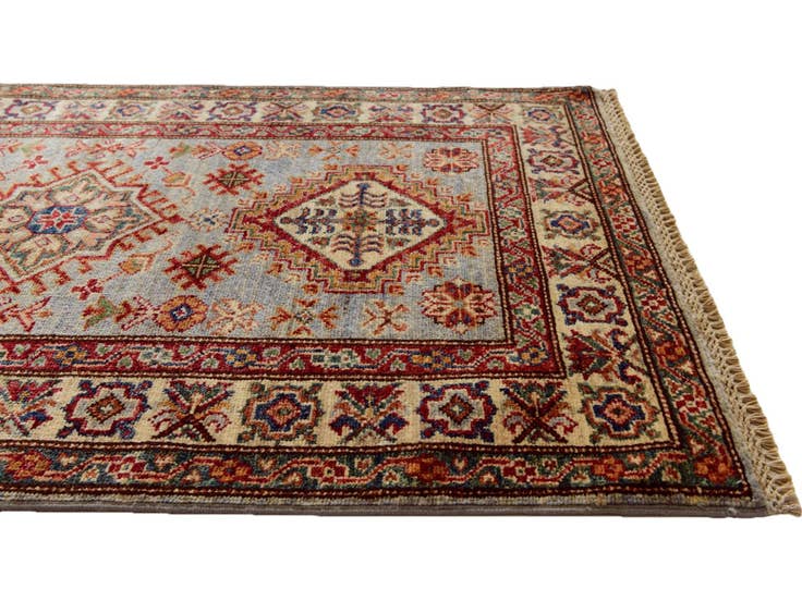 Detail image of 2' 11 x 4' 4 Hand Knotted Kazak Rug
