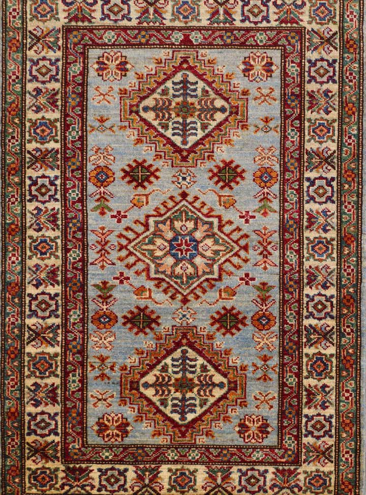 2' 11 x 4' 4 Hand Knotted Kazak Rug