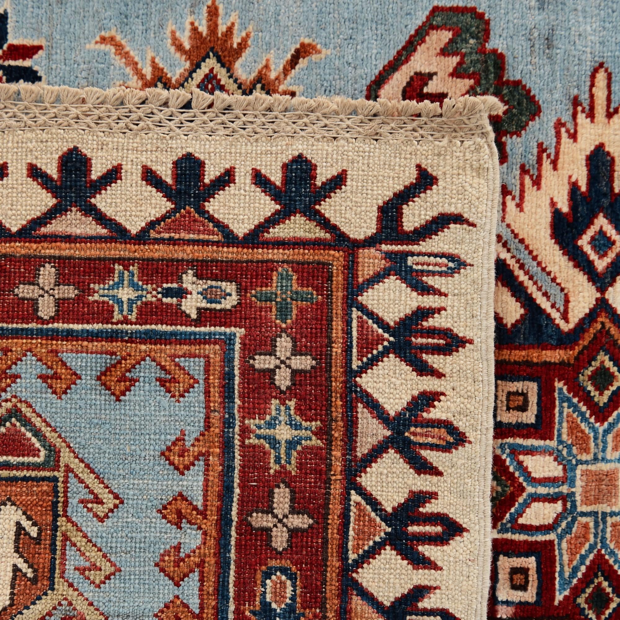 105cm x 160cm Hand Knotted Kazak Rug