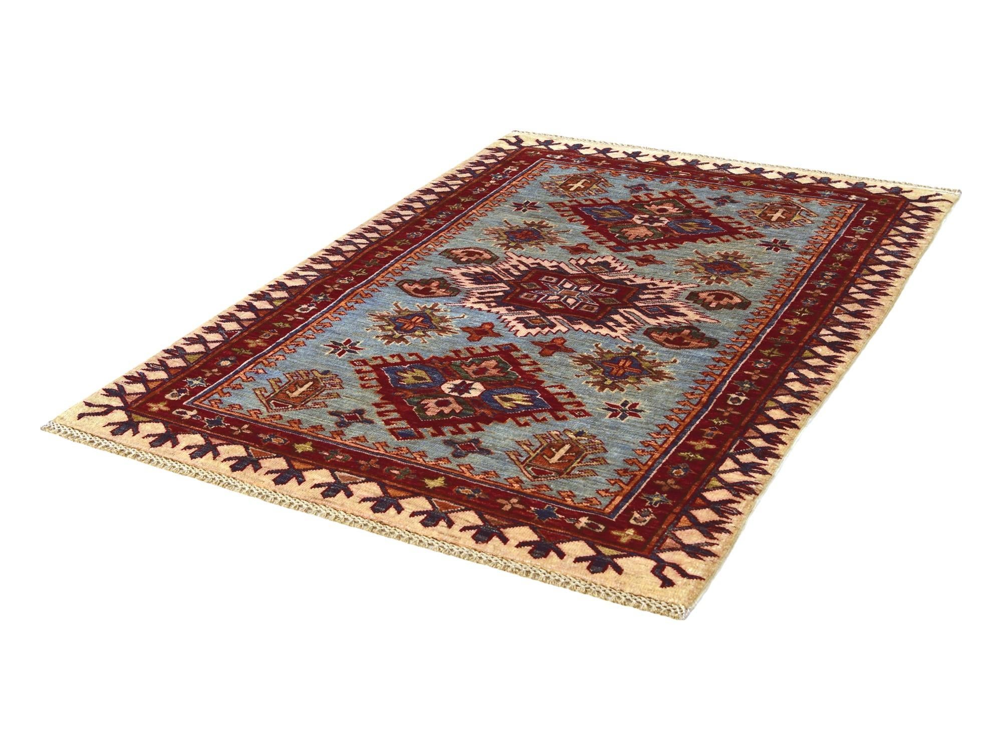 3' 5 x 5' 1 Hand Knotted Kazak Rug