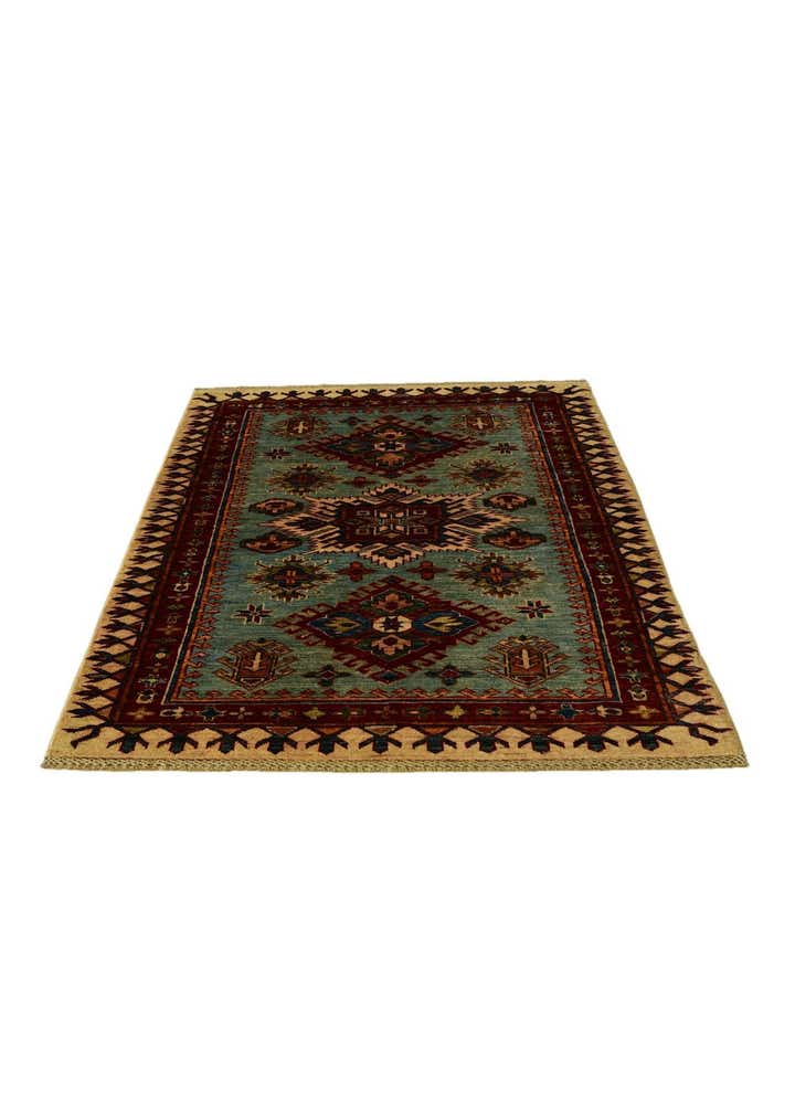 3' 5 x 5' 1 Hand Knotted Kazak Rug