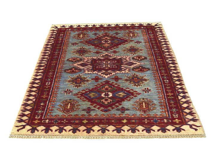 3' 5 x 5' 1 Hand Knotted Kazak Rug