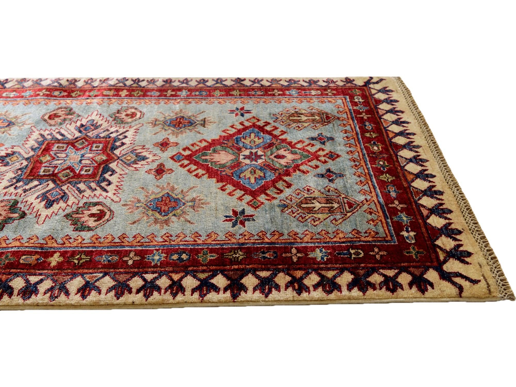 3' 5 x 5' 1 Hand Knotted Kazak Rug